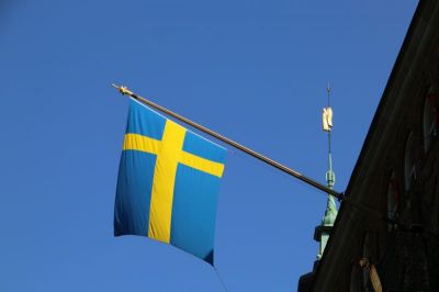 Swedish flags everywhere