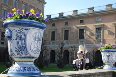 Flower decoration at the Royal Castle